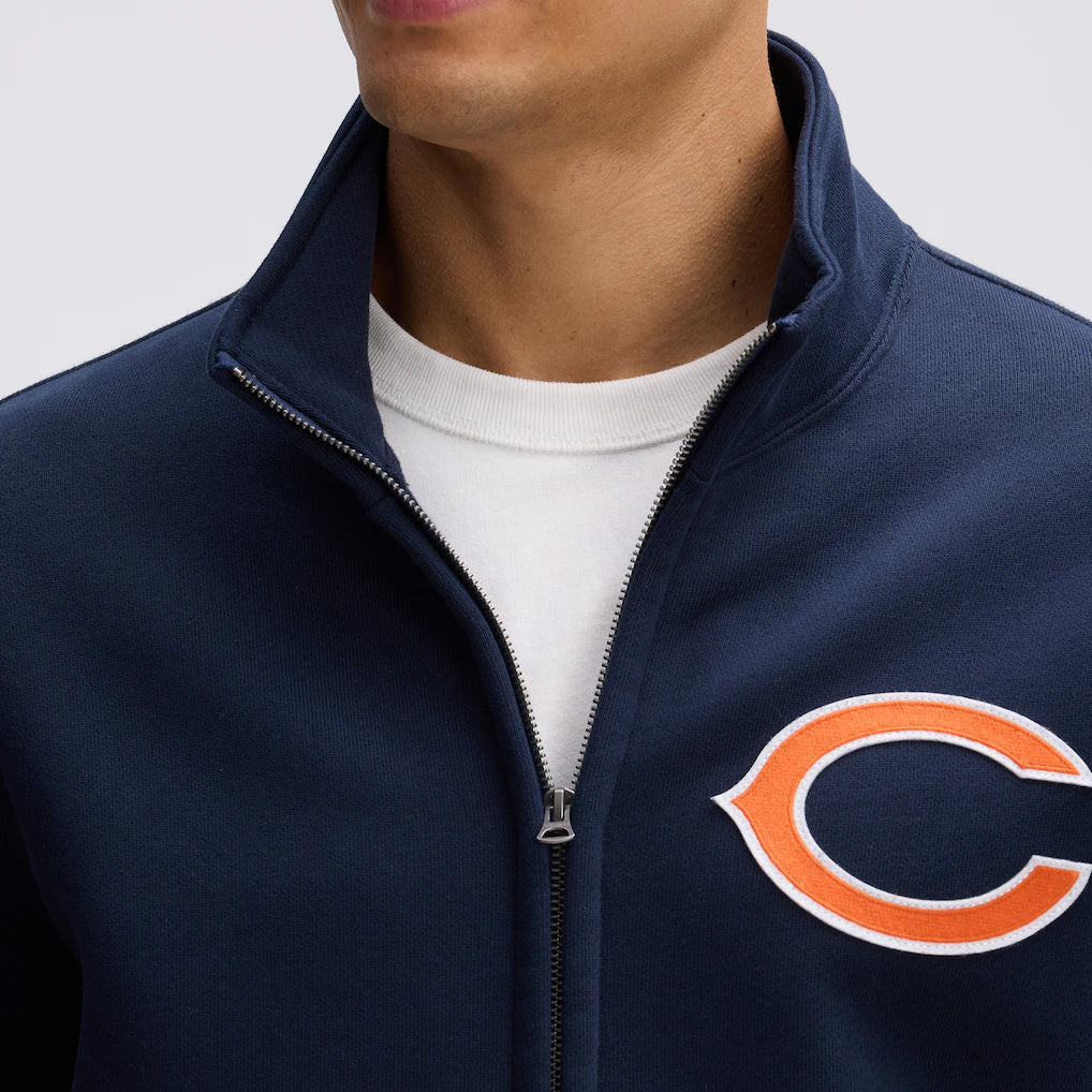 Chicago Bears Fanatics Iconic Fleece Full-Zip Jacket - Navy