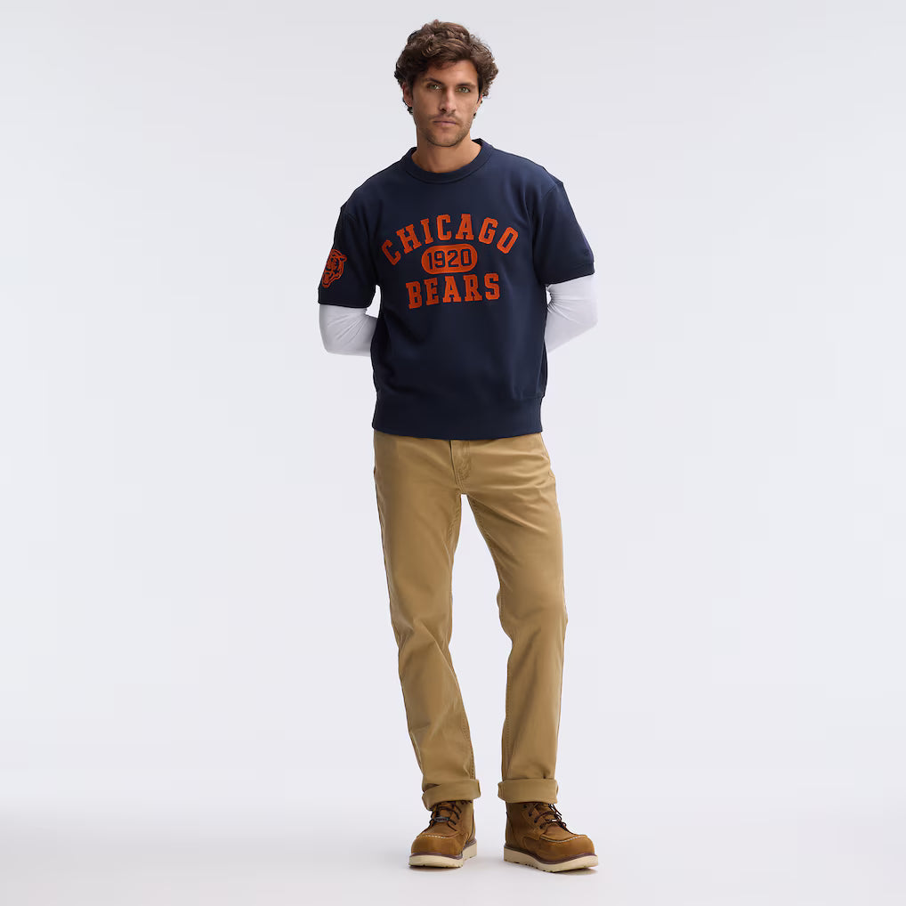 Chicago Bears Fanatics IconicFleece Short Sleeve Sweatshirt