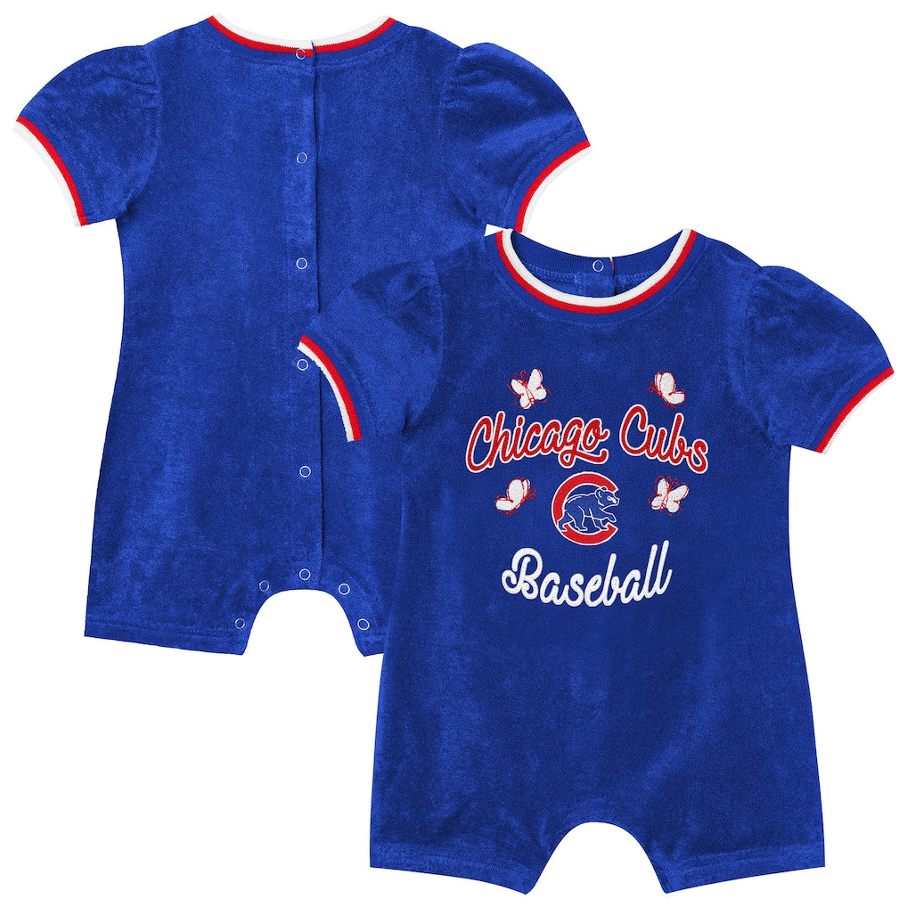 Chicago Cubs Outerstuff Girls Infant Wind-Up Coverall - Royal