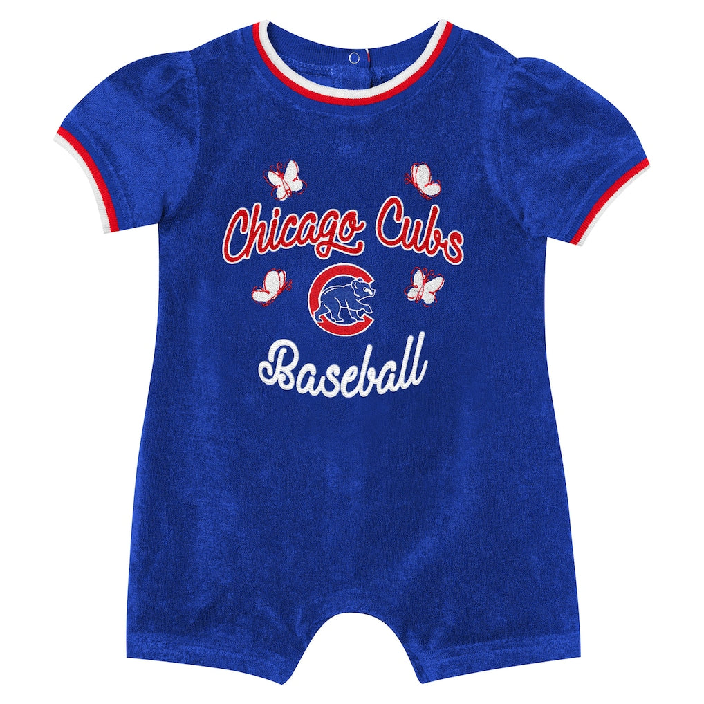 Chicago Cubs Outerstuff Girls Infant Wind-Up Coverall - Royal