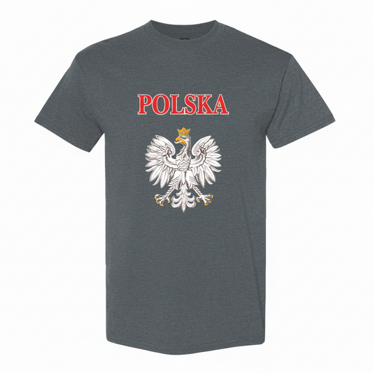 Polska National Eagle T-Shirt - Gray