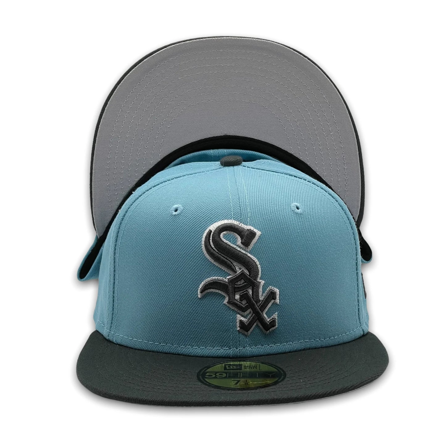 Men's Chicago White Sox New Era Light Blue/Charcoal Two-Tone Color Pack 59FIFTY Fitted Hat