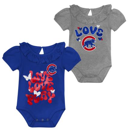 Outerstuff Infants Chicago Cubs Hop Base Creeper Set 2-Pack