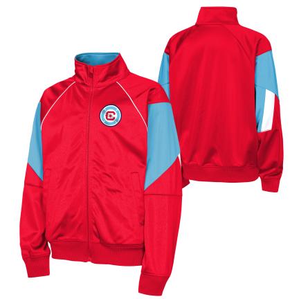 MLS Youth Chicago Fire Red 2026 Exceptional Home Track Jacket