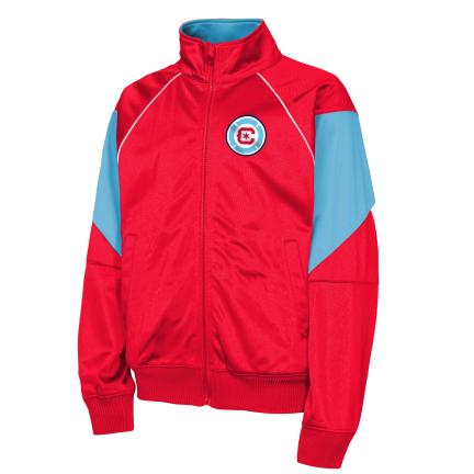 MLS Youth Chicago Fire Red 2026 Exceptional Home Track Jacket