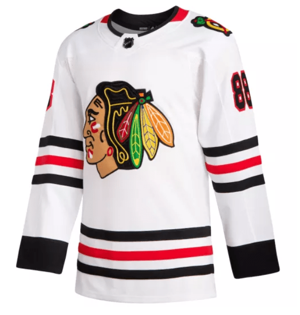 Man's Chicago Blackhawks Patrick Kane adidas Home Authentic Primegreen Player Jersey White