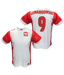 Mens Polska White  Robert Lewandowski #9 Replica World Cup 2022 Jersey Made in Poland
