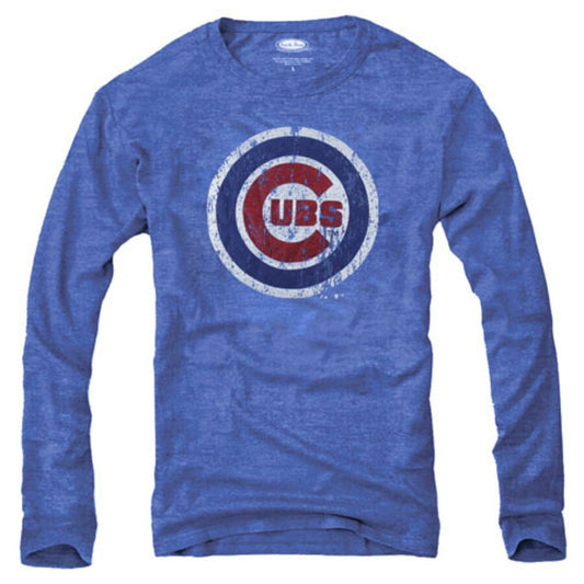 Chicago Cubs Women's Surge Crew Neck Pullover Sweatshirt - Blue