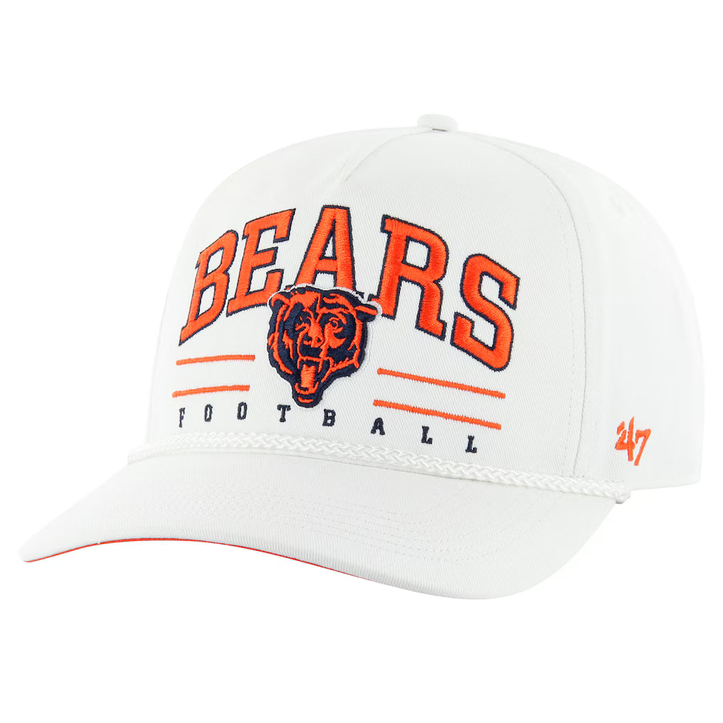 White Chicago Bears Roscoe '47 Hitch Rope Adjustable Hat