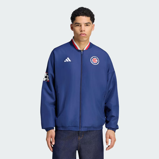 Chicago Fire adidas Navy 2026 Archive Full-Zip Anthem Jacket