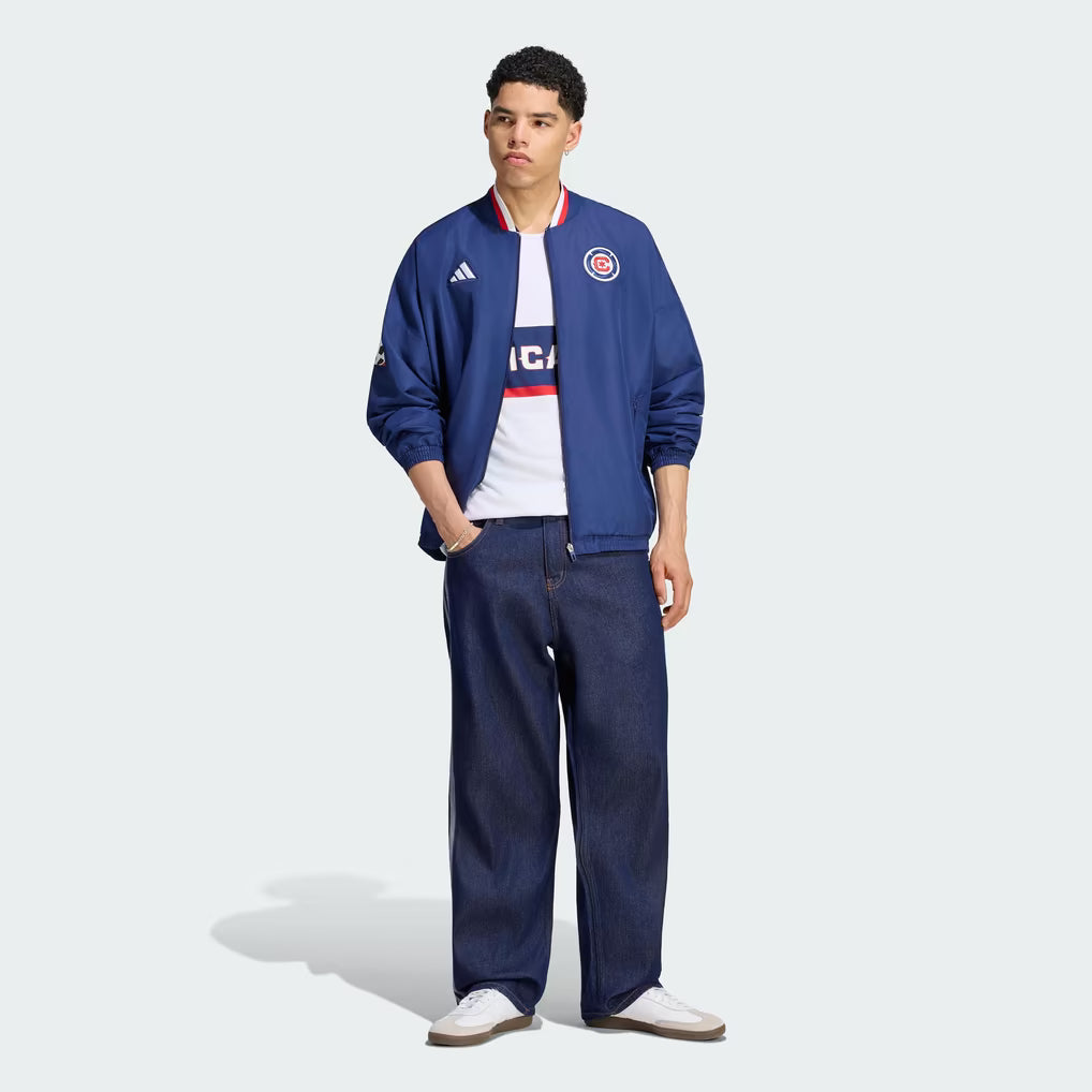 Chicago Fire adidas Navy 2026 Archive Full-Zip Anthem Jacket