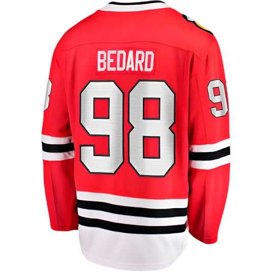 Chicago Blackhawks Connor Bedard Men's Fanatics Red Home Breakaway Player Jersey