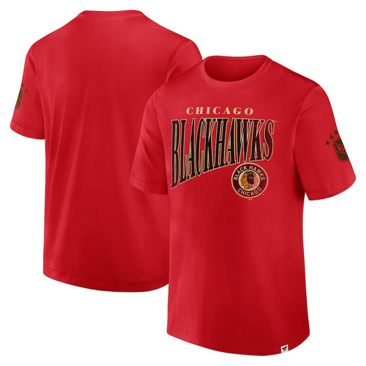Chicago Blackhawks Fanatics Decades Collection Made To Last Red T-Shirt