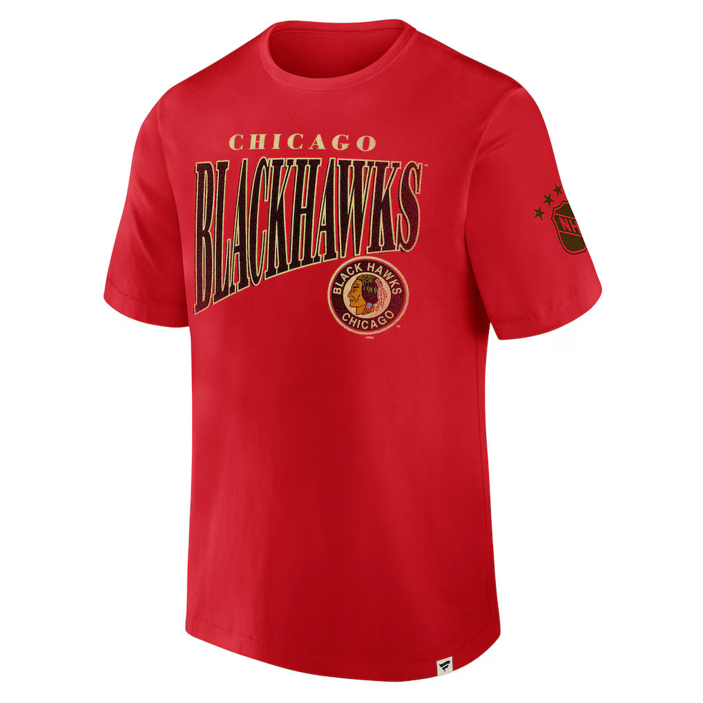 Chicago Blackhawks Fanatics Decades Collection Made To Last Red T-Shirt