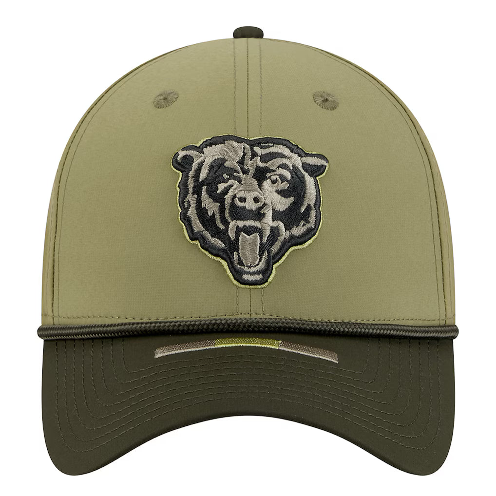 Chicago Bears New Era 2025 Salute to Service 39THIRTY Flex Hat - Green