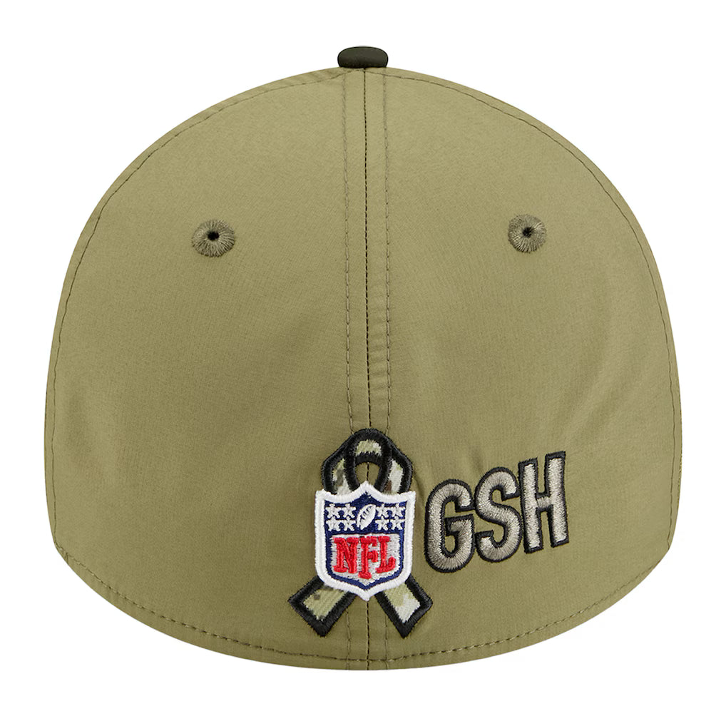 Chicago Bears New Era 2025 Salute to Service 39THIRTY Flex Hat - Green