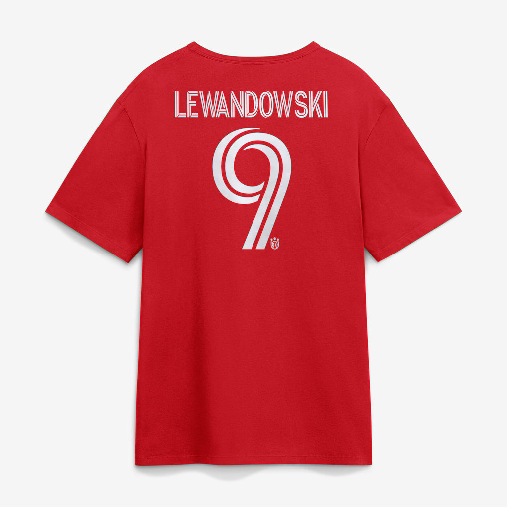 Chicago Fire Lewandowski Red Name & Number T-Shirt