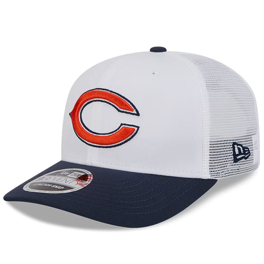 White Chicago Bears 2024 NFLTraining Camp New Era 9SEVENTY Trucker Hat