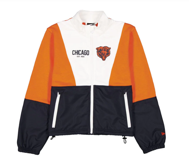 New Era Chicago Bears Women's  Leisure Full-Zip Sweatshirt Jacket
