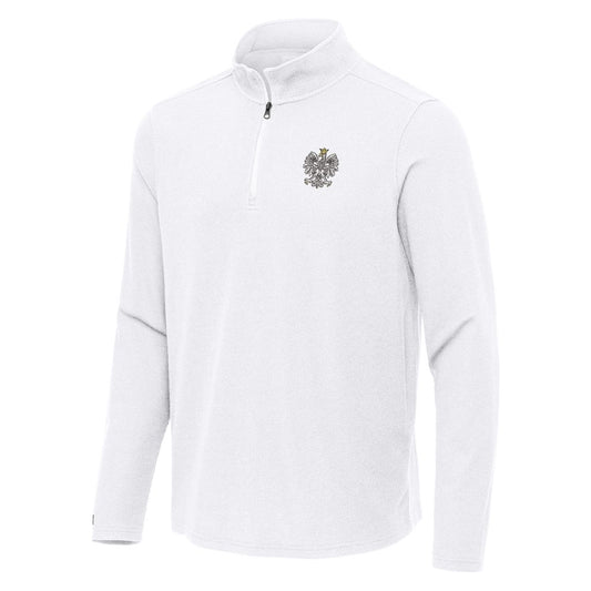 Polska Waffle Pullover Antigua Quarter Zip Sweater