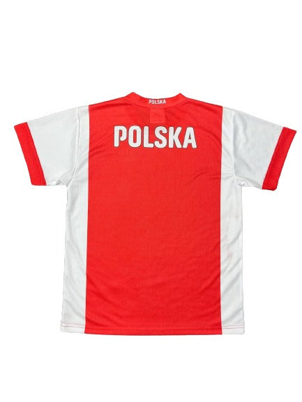 Men's Polska Plain Replica World Cup 2022  Soccer Jersey Made in Poland - Red