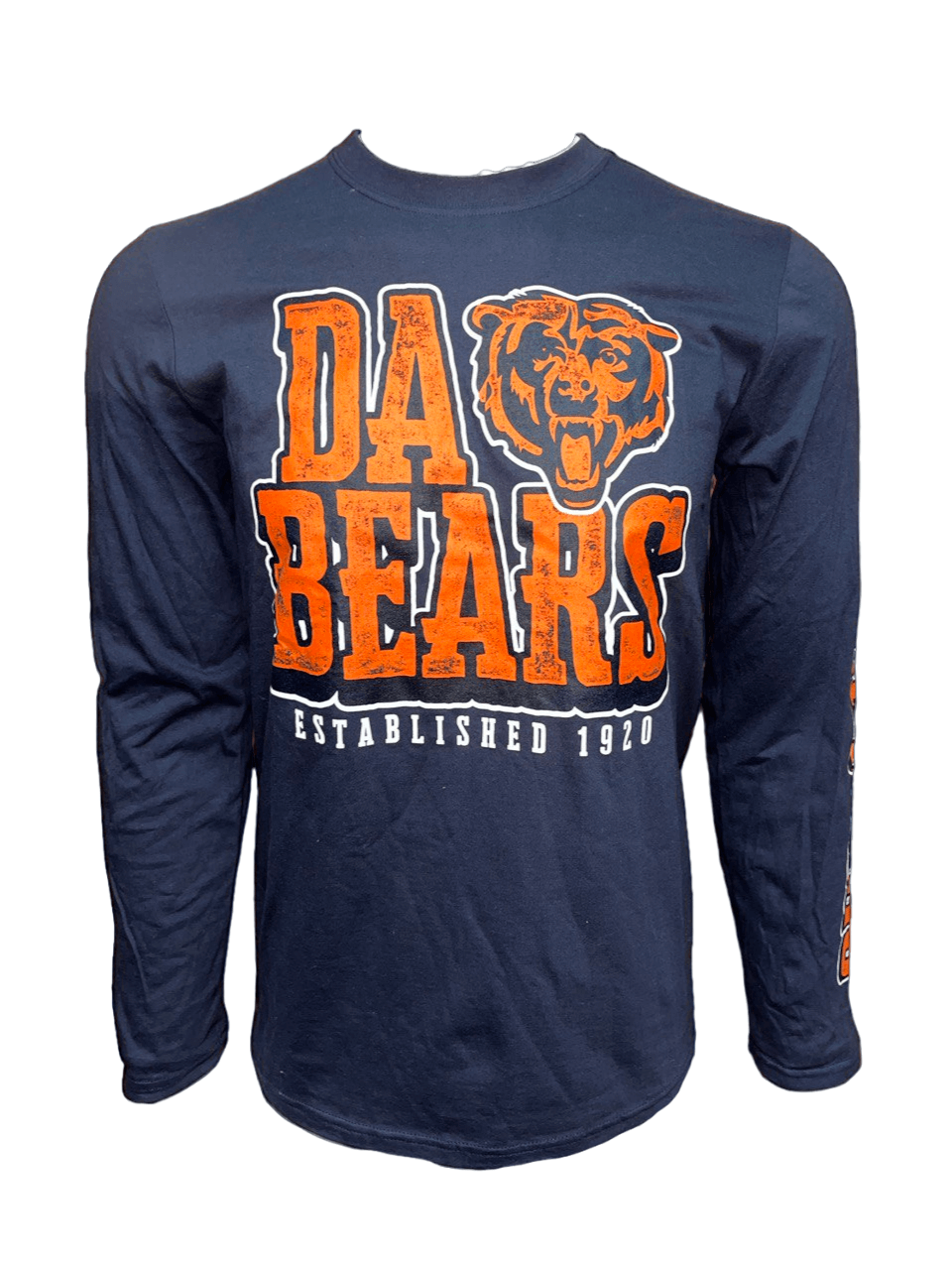 Chicago Bears MEN'S  Da Bears Long Sleeve 100% Cotton T-SHIRTS/FANATICS