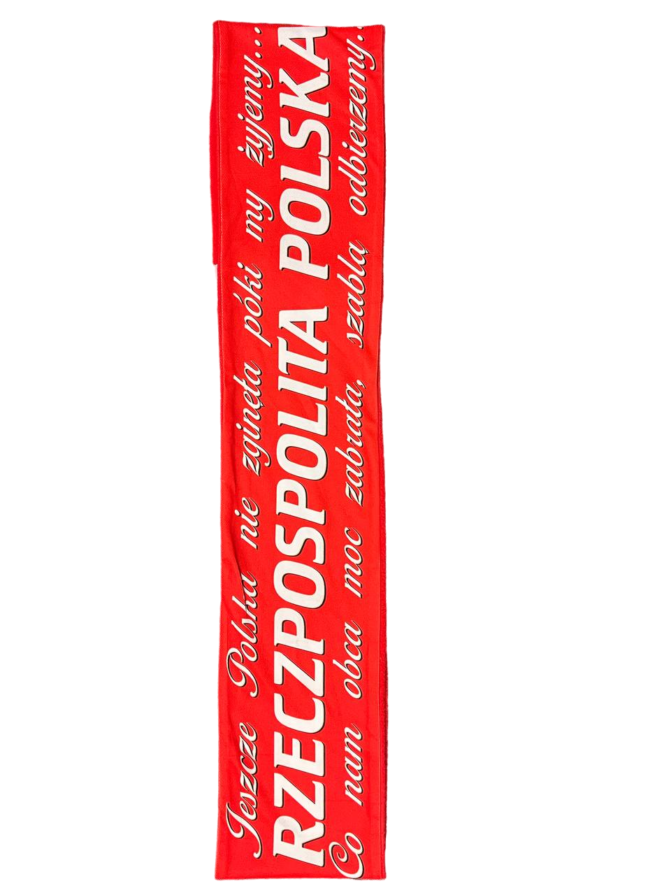 Polska Scarf "Rzeczpospolita Polska" Red White Polish