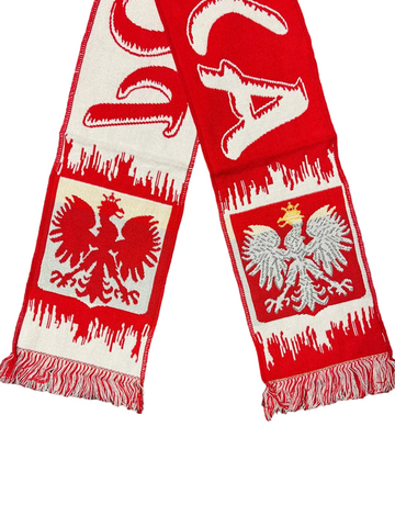 Poland National Pride Scarf - White & Red Polska