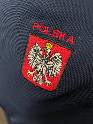 Polish Antiqua Full-Zip Hoodie Polska Embroidered Eagle