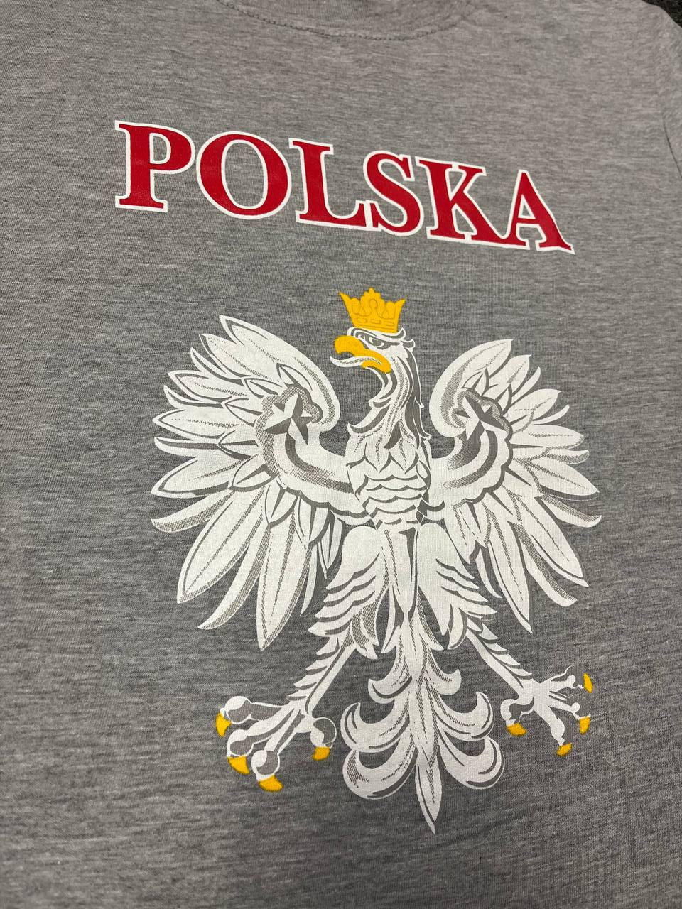 Bulk of Polish Men's Polska Softstyle Printed Eagle Crest T-Shirt 12 Pack