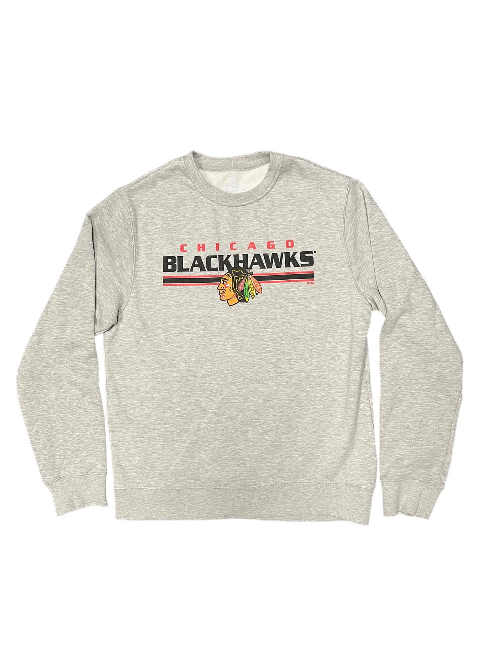 Chicago Blackhawks NHL Team Classic Crew-neck Sweater - Gray