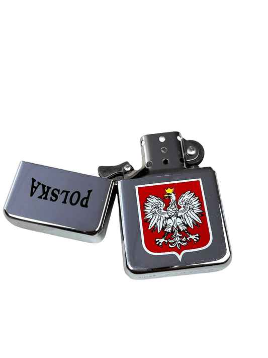 Bulk of Zippo Style Lighter with Polish Eagle 12 Pack