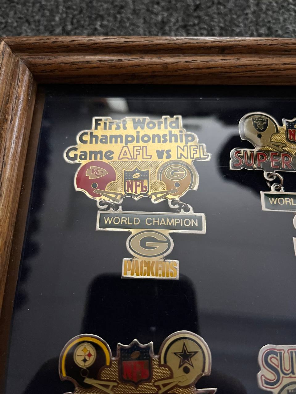 Super Bowl World Champion Commemorative Pin Collection, 33 Pins