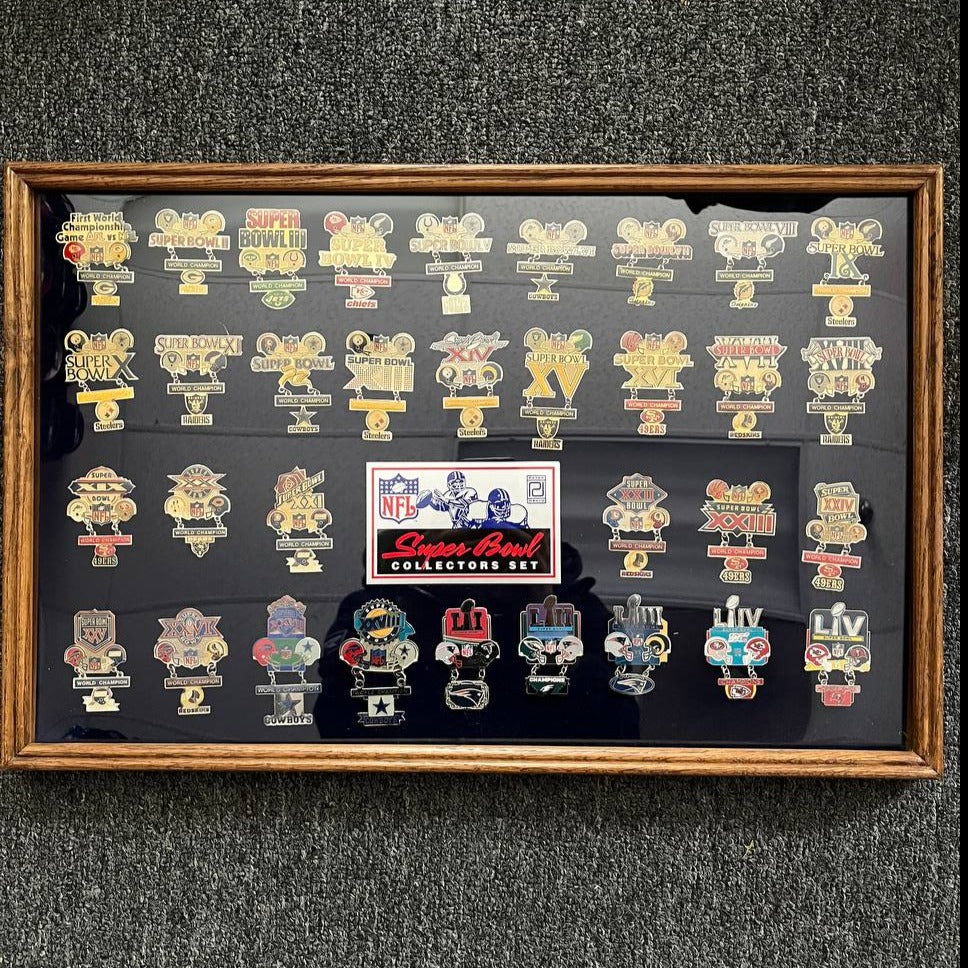 Super Bowl World Champion Commemorative Pin Collection, 33 Pins