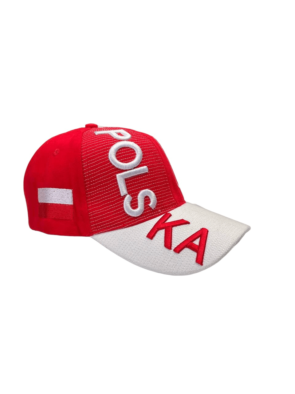 Polish Cap With Polska Flag Red&White Embroidered