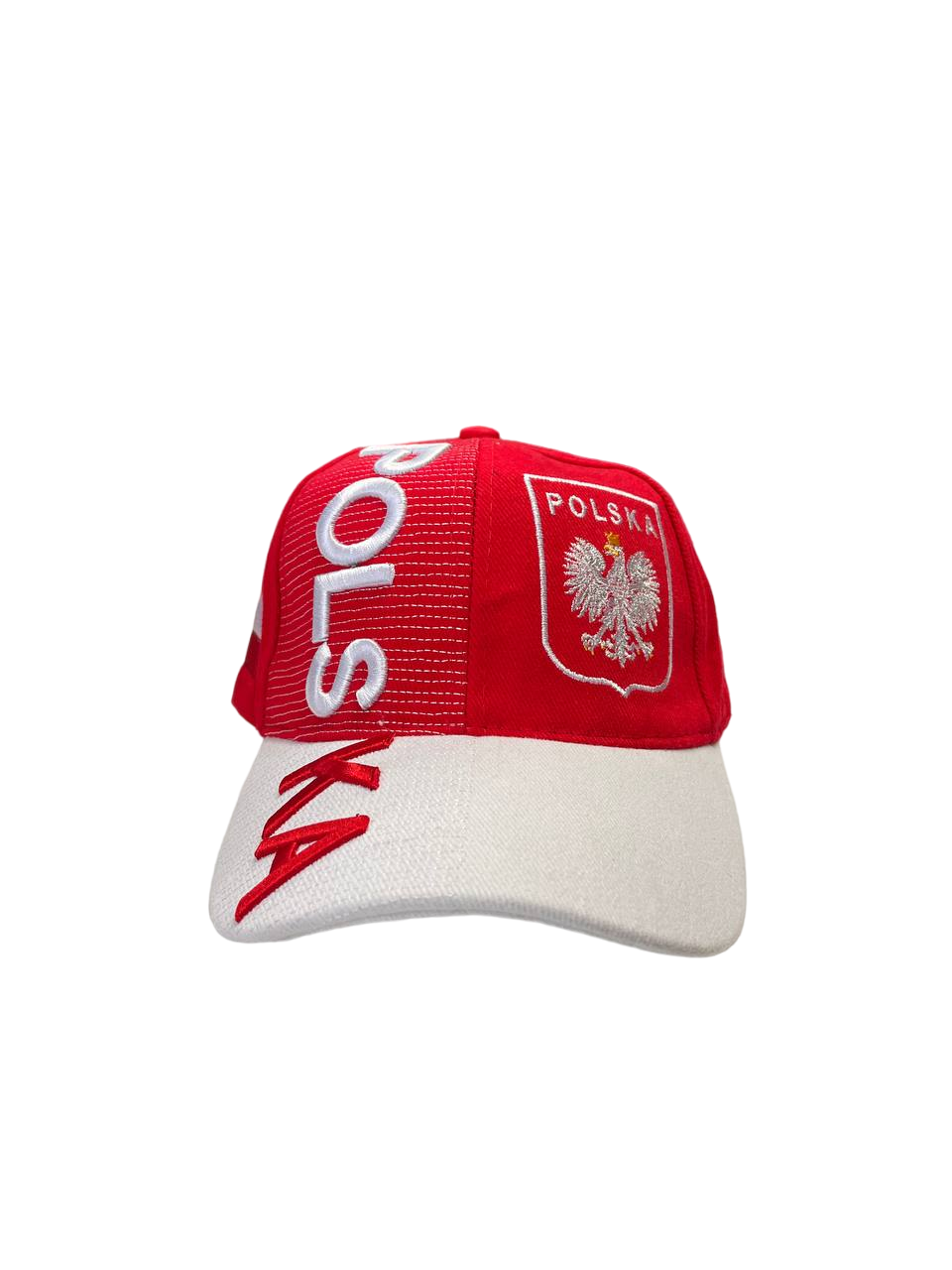 Polish Cap With Polska Flag Red&White Embroidered