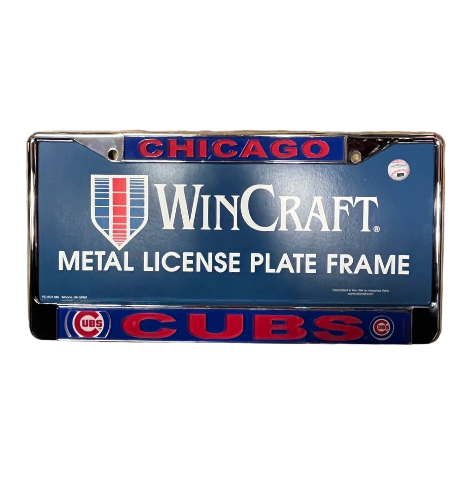 Chicago Cubs Chrome License Plate Frame