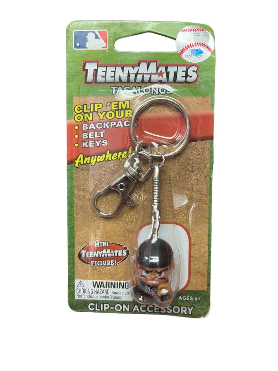 MLB Teenymates Tagalong Key Chain With Clip Chicago White Sox Key Chain