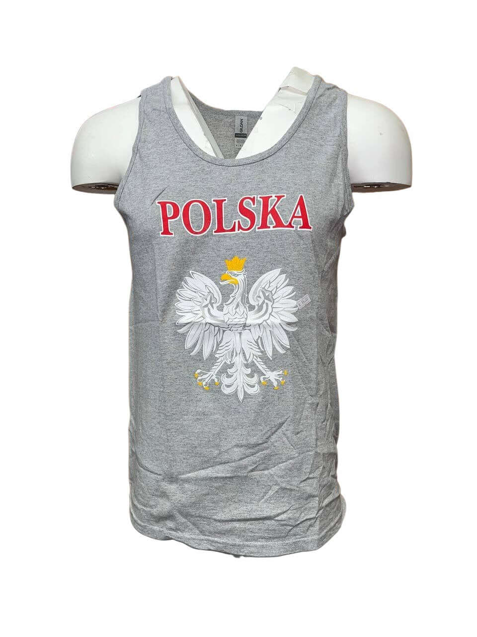 Tank Top Polish Style With Eagle Red/White/Grey Polska