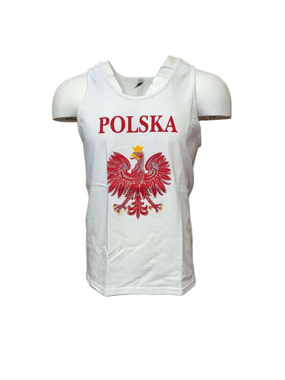Tank Top Polish Style With Eagle Red/White/Grey Polska