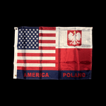 Polish USA America Poland Eagle Flag2'x3'  Rough Tex® 150D