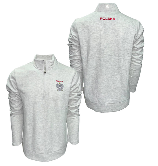 Polska Polish Antigua Gambit 1/4 - Zip Jacket Smoke White