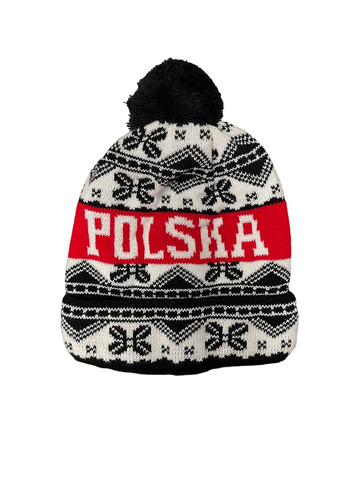Polska Winter Hat With Pom - Made in Poland