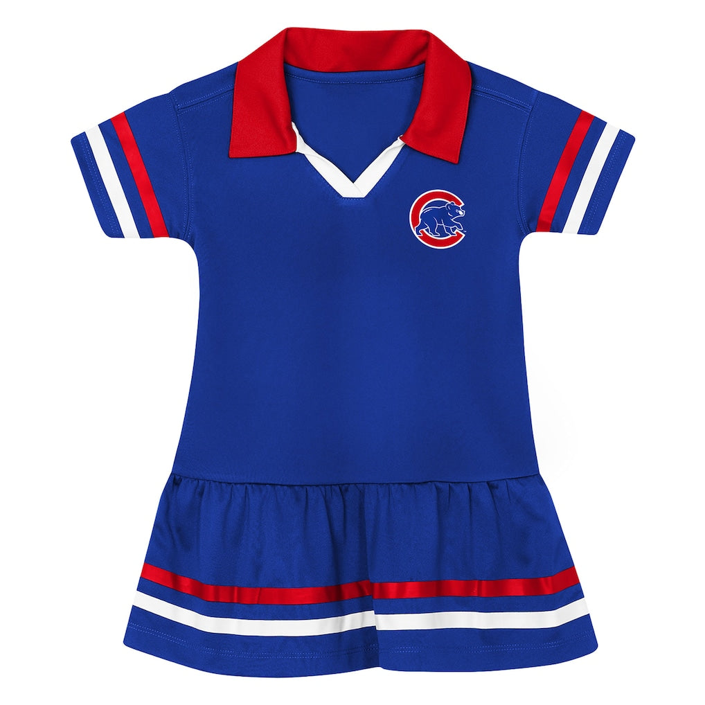 Chicago Cubs Outerstuff Preschool Big League Hit Dress - Royal