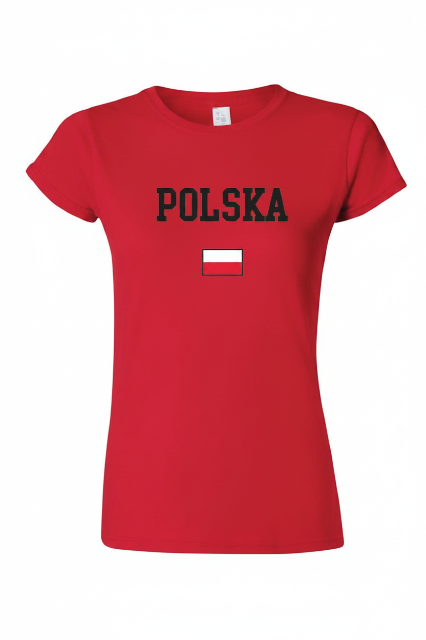 Women's Polska National T-Shirt - White/Cream/Red