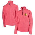 Chicago Blackhawks NHL Official Youth Boys Red 1/4-zip Pullover Sweater