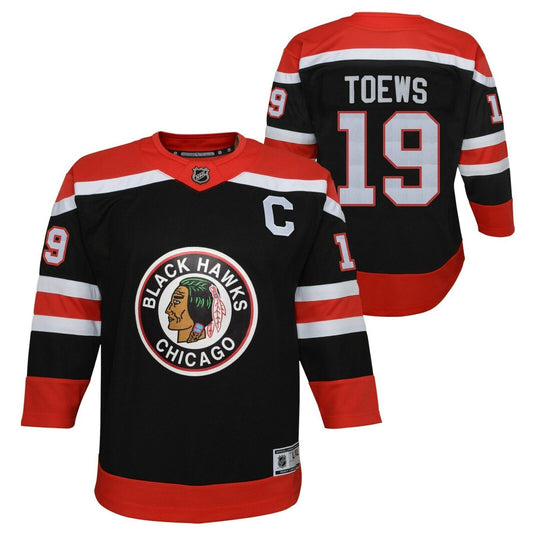 NHL Youth Chicago Blackhawks Jonathan Toews #19 Premier Reverse Retro Jersey