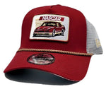 Nascar New Era 9Forty Winston Cup Red White Retro Mesh Trucker Snapback Hat Cap