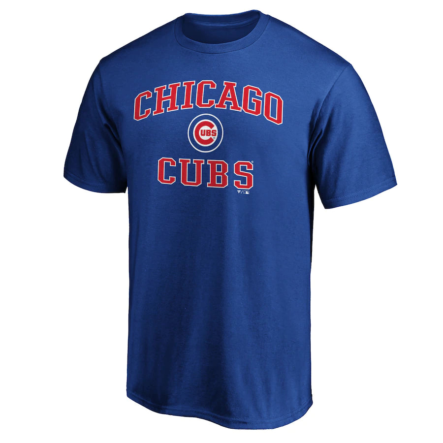 Chicago Cubs Heart & Soul T-Shirt with Logo Charcoal