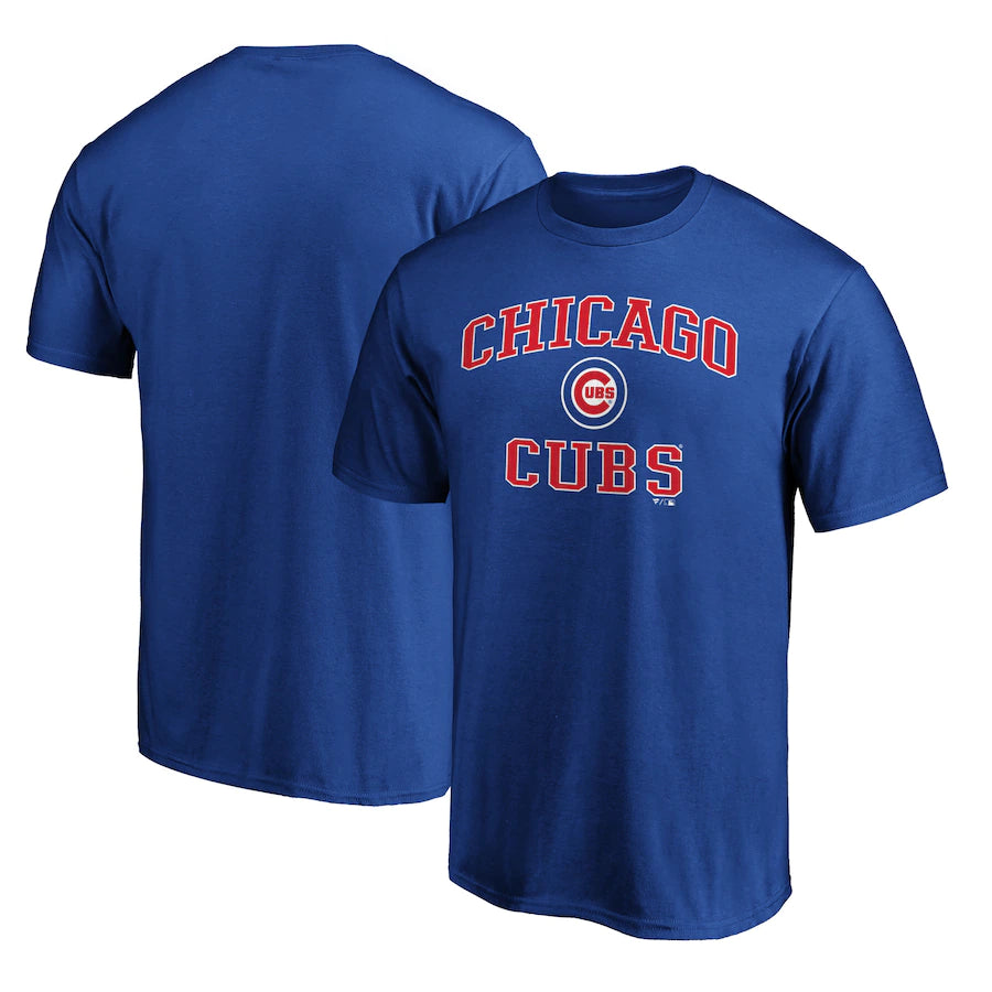 Chicago Cubs Heart & Soul T-Shirt with Logo Charcoal